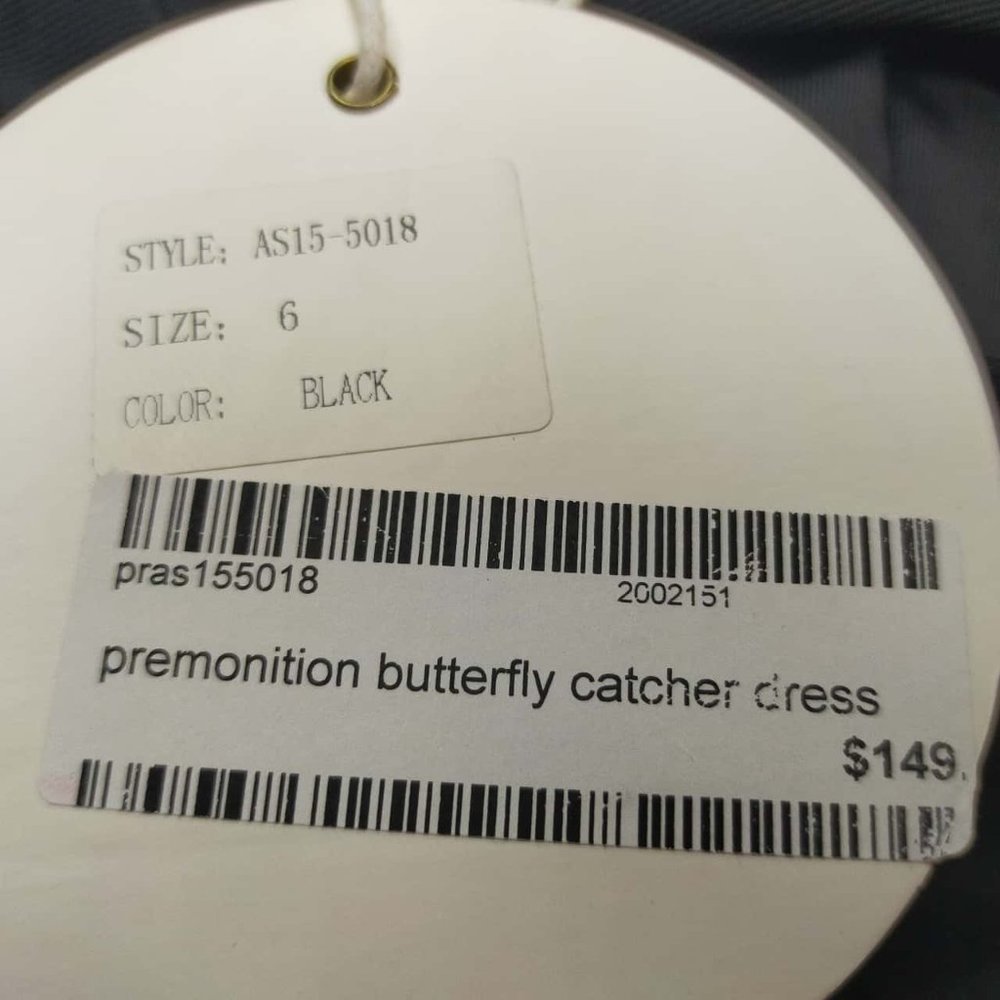 PREMONITION Butterfly Catcher Cocktail Party Evening Dress NWT - Picture 6 of 7